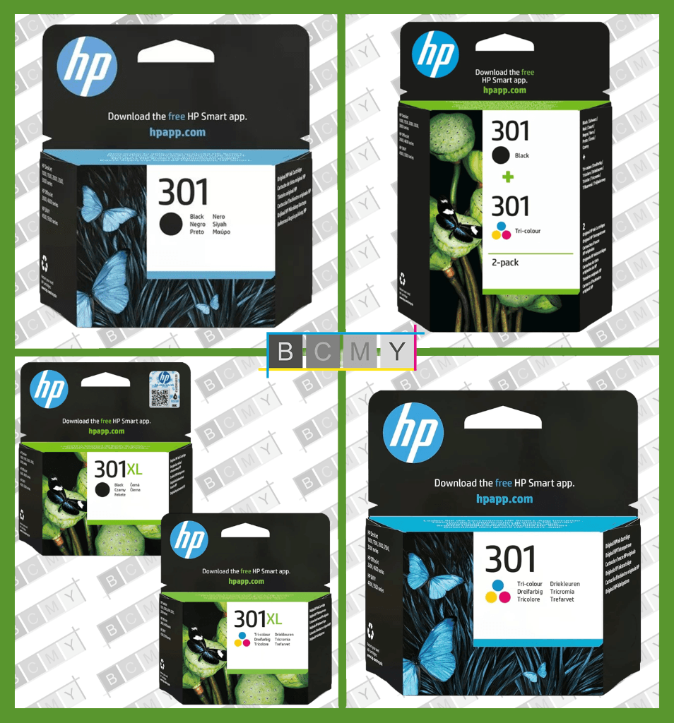 Original HP 301 + XL Black and Colour Ink Cartridges - Please Select ...
